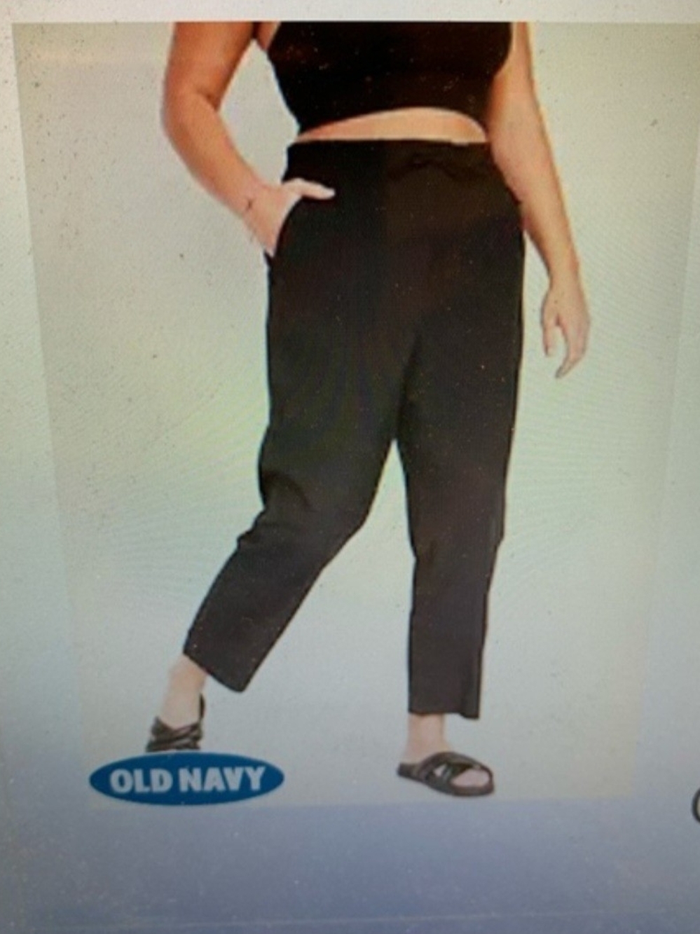 Old Navy Black Straight-Leg Pants